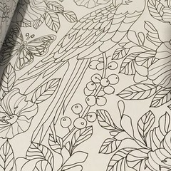 Coloring Book for Adults Relaxation: Flower, Floral, Butterfly Birds.. 160 pages