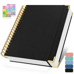 Spiral Graph Paper Notebook A5 – 300 Pages, Thick 100gsm Grid Journal for School