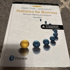 Statistics for Business: Decision – Hardcover, by Stine Robert; Foster