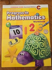 Progress in Mathematics Student Workbook Grade Kindergarten
