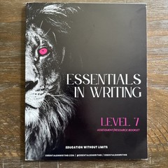 Essentials In Writing Level 7 Assessment Book And Answer Key Homeschool English