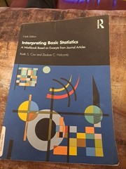 Interpreting Basic Statistics – Paperback, by Cox, Zealure And Holcomb – Good