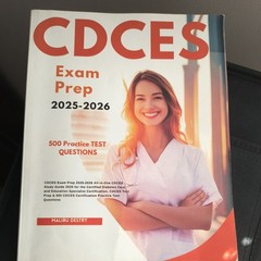 CDCES Exam Prep 2025-26 CDCES Study Guide with Review 500 Practice test