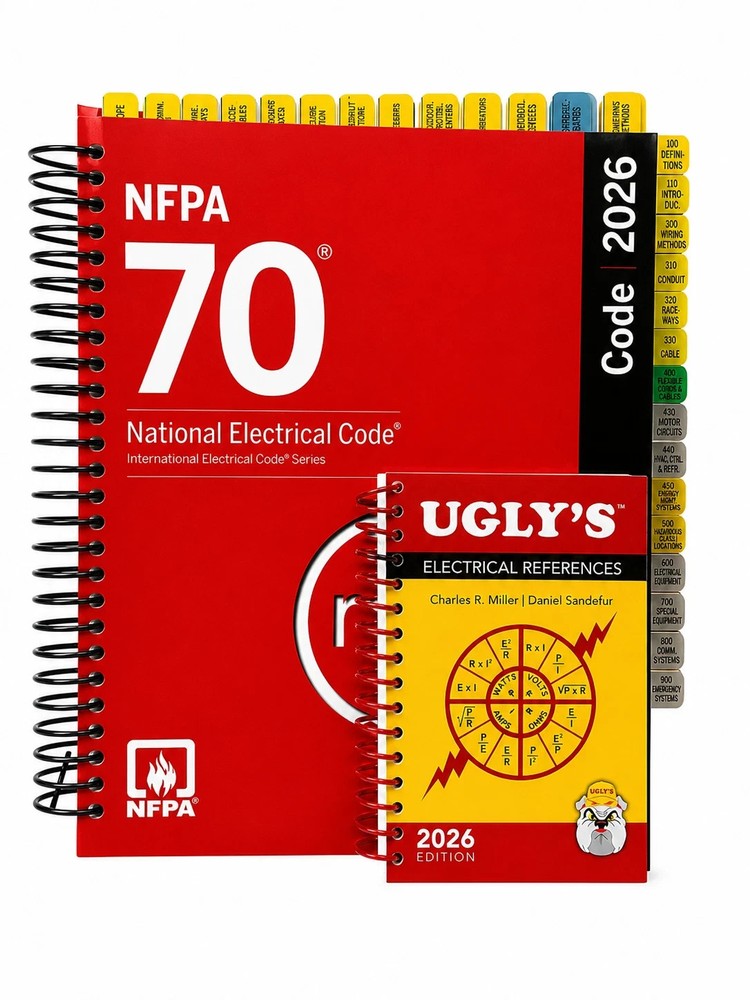National Electrical Code 2026 Spiral bound NFPA 70 Pre Tabbed & Ugly’s Reference