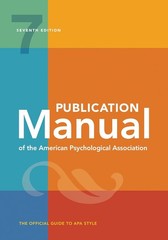 Publication Manual (Official) 7th Edition of the American Psychologica Hardcover