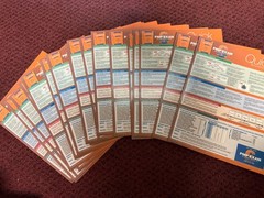 17x PMP Exam Quick Reference Guide Sixth edition By Andy Crowe Laminated 6 Pages