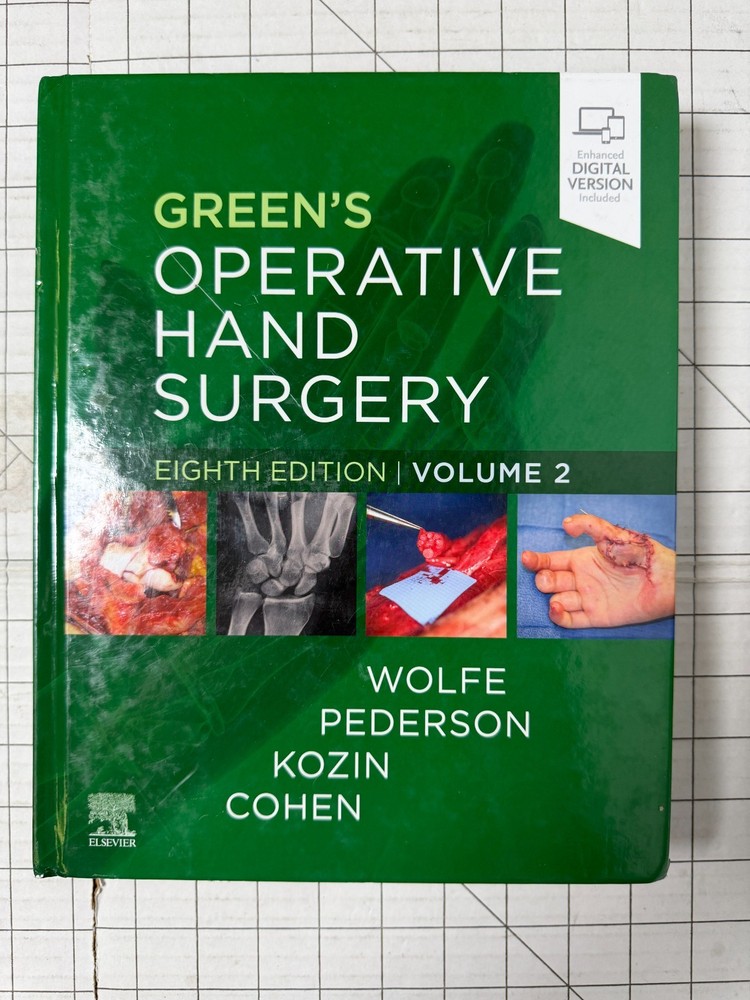 Green’s Operative Hand Surgery Volume 2 8th Edition 2022, Hardcover Ships Fast