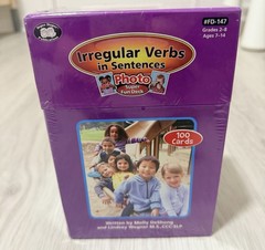 Super Duper 100 Irregular Verbs in Sentences Super Fun Deck Photos #FD-147