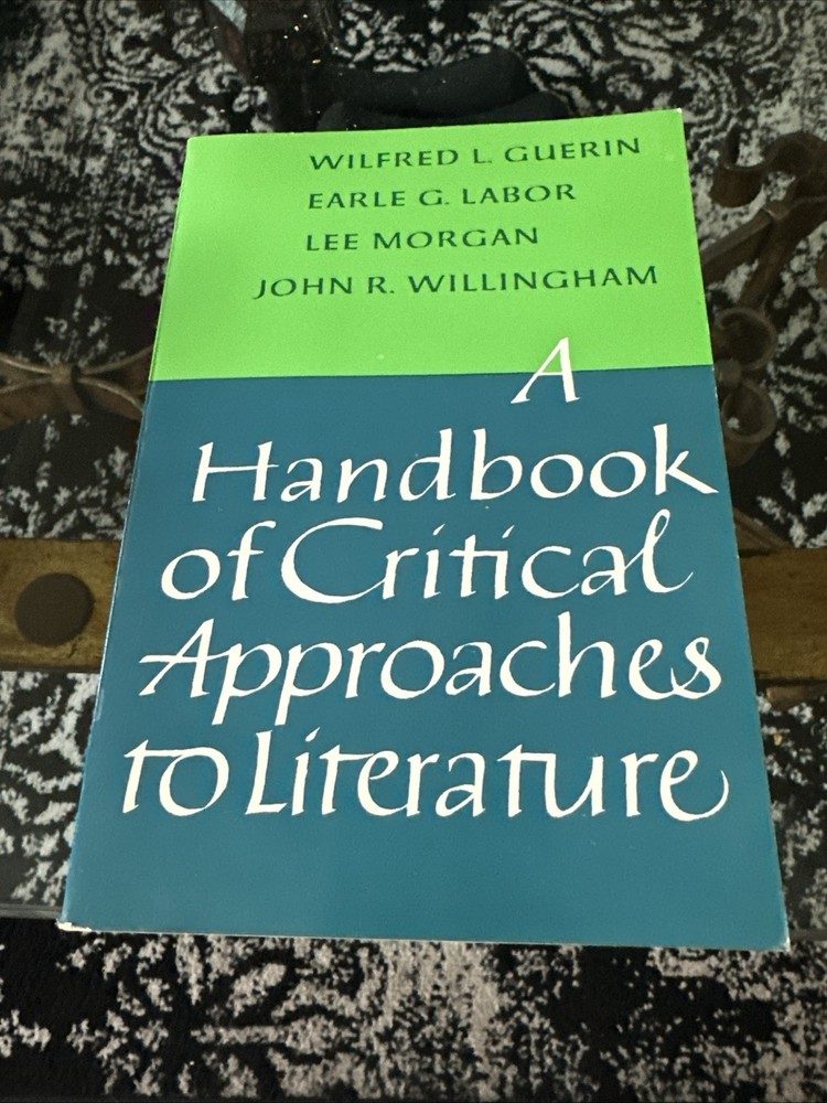 Handbook Of Critical Approaches To Literature PB Book Wilfred Guerin Vintage ’66