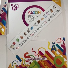 Saxon phonics & spelling K Kindergarten, student Workbooks, Tiles, Alpha, 2022