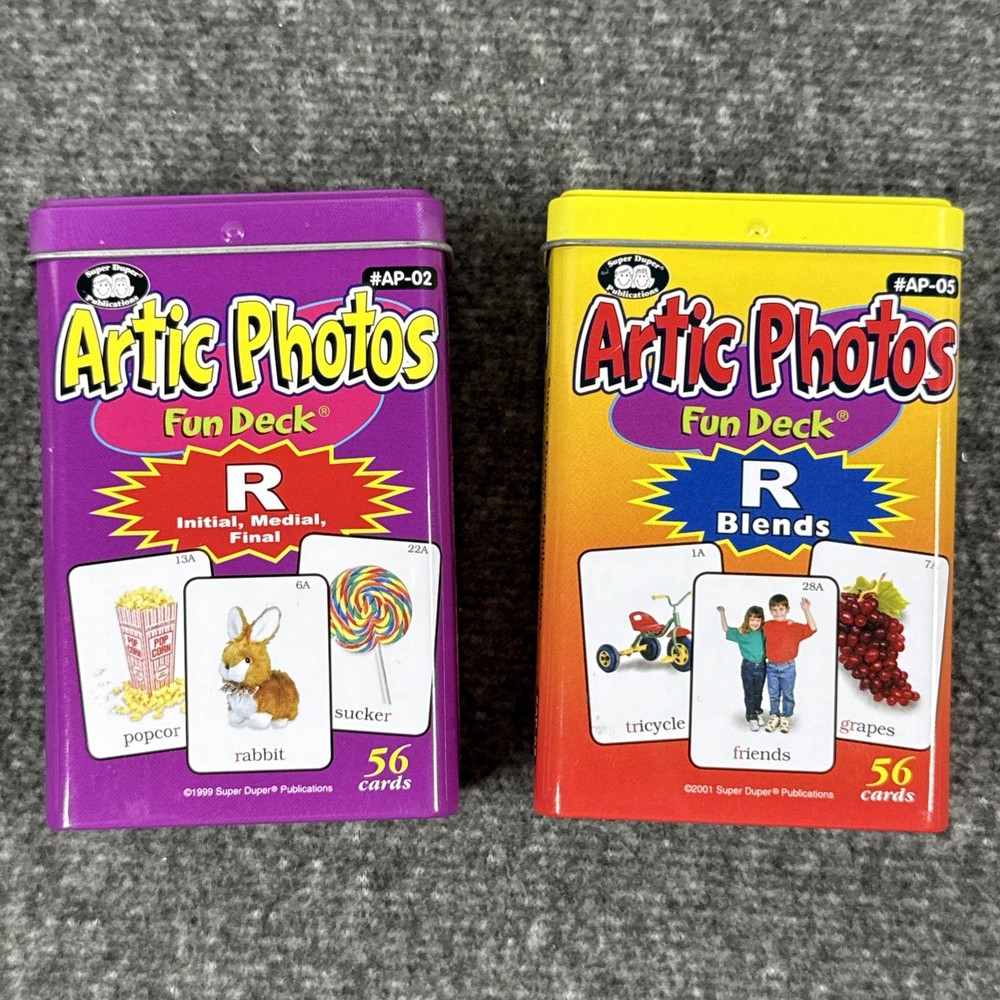 Super Duper Articulation Artic Photos Fun Deck R Lot of 2 by Sharon Webber