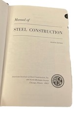 AISC Manual of Steel Construction 8th Edition 1980 First Revised Printing 1984