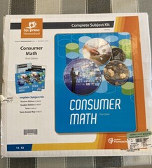 NEW BJU Press 12th grade CONSUMER MATH Complete Subject Kit 3rded Math 12 BoxSet