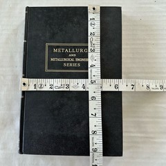 Metallurgy and Metallurgical Engineering Series 1948 5th Edition HC 319 Pages
