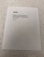 AMA Guides to the Evaluation of Permanent Impairment, Fifth Edition