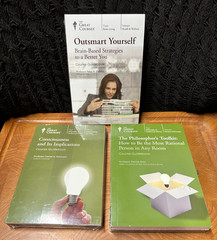 LOT OF 3 Great Courses DVD & Guidebooks Outsmart Yourself, Philosophers & More