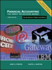 Financial Accounting: The Impact on – Hardcover, by Porter Gary A.; – Very Good