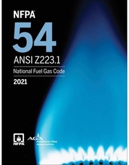 NFPA 54 ANSI Z223.1 National Fuel Gas Code 2021 Paperback