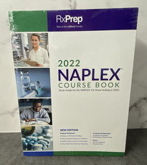 RXPrep 2022 NAPLEX Coursebook Study Guide Pharmacist Exam Training Book NEW