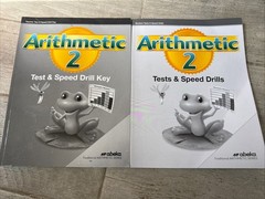 ABEKA Homeschool Arithmetic 2 Test & Speed Drills With Teacher Text And Key
