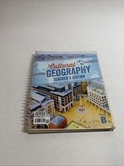 Cultural Geography Teachers Edition Book B Fourth Edition