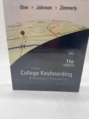 College Keyboarding & Document Processing Ober Kit 4 Lessons 1-20 New Sealed