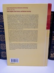 Linear Algebra Data Science Machine Learning Calder Olver Springer HC Inscribed