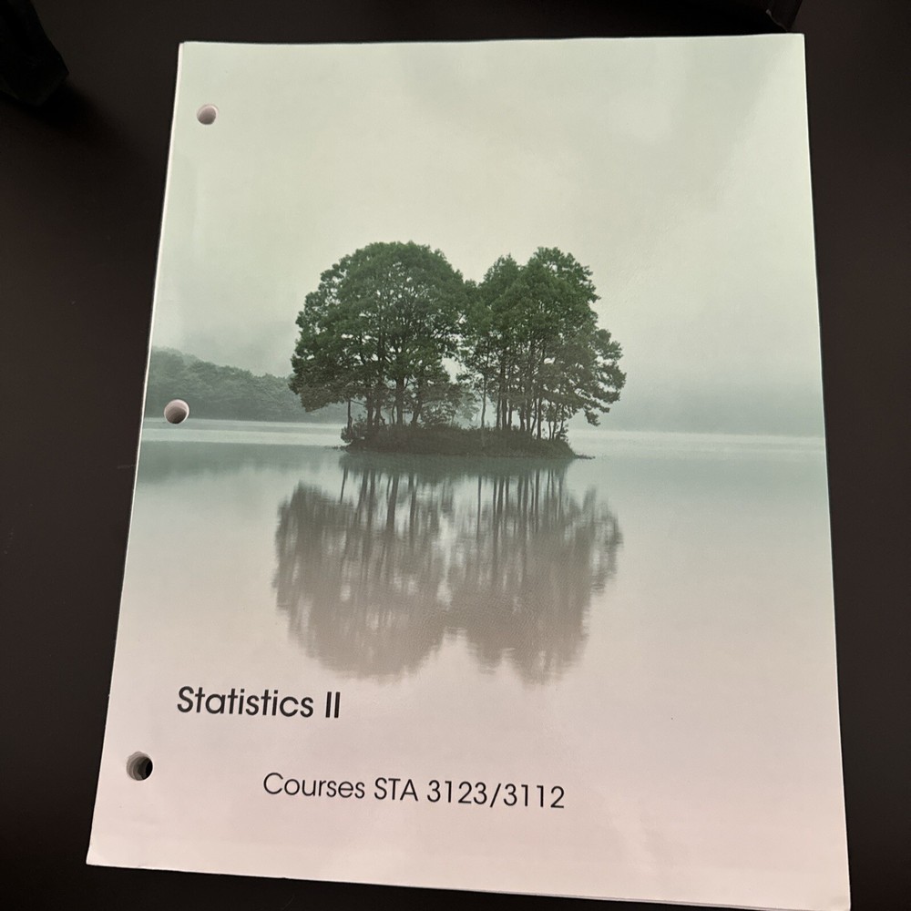 Statistics 2 courses STA 3123/3112 James T. McClave Terry Sincich Pearson