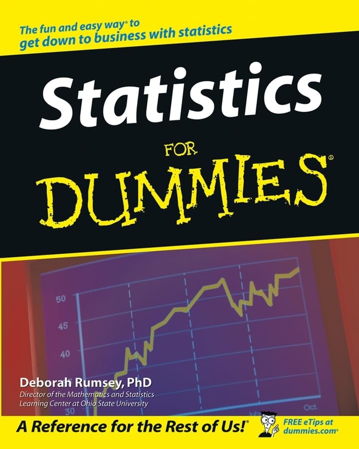 Statistics for Dummies – Rumsey, Deborah, Ph.D. – Good – See condition notes