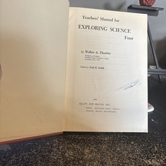 Exploring Science 4: Teachers Edition. By Thurber 1960 HC