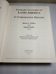 Literary Cultures Of Latin America A Comparative History 3 Volume Set OUP