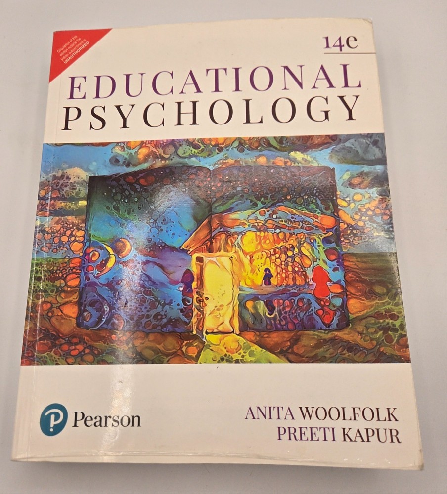 Educational Psychology 14th Edition Anita Woolfolk Preeti Kapur Pearson VG
