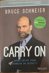 Signed Bruce Schneier Carry On Sound Advice on Security HC 2014 Wiley + Business