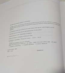 Introduction to Algorithms Third 3rd Edition Cormen/Rivest/Stein/Leise HARDCOVER