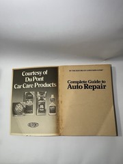 Complete Guide to Auto Repair Consumer Guide 1981 Paperback American And Foreign