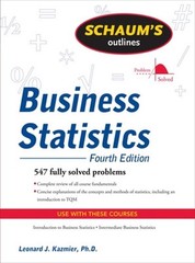 Schaum’s Outline of Business Statistics, Fourth Edition by Leonard Kazmier (Engl