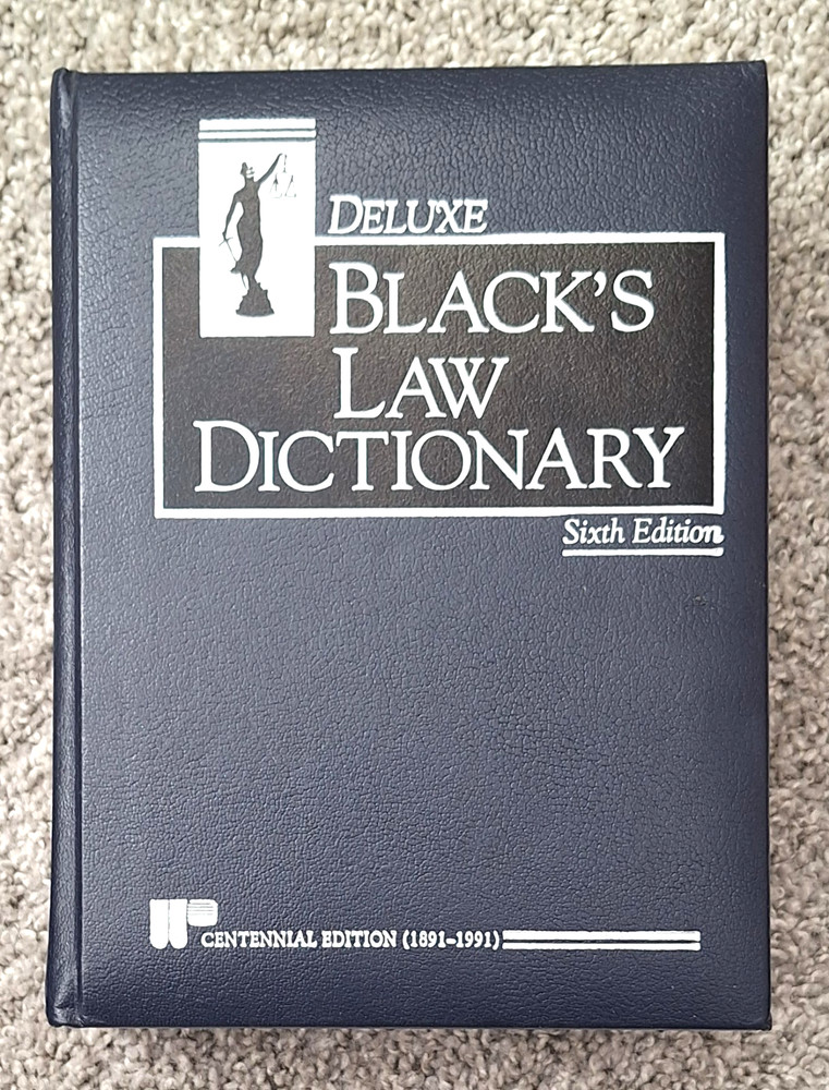 Black’s Law Dictionary, Deluxe Sixth Centennial Edition, Indexed, Very Good
