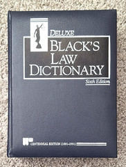 Black’s Law Dictionary, Deluxe Sixth Centennial Edition, Indexed, Very Good