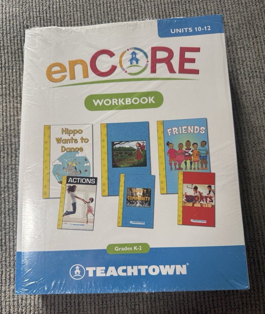 Encore Teachtown Grades K-2 Units 10-12 Workbook New