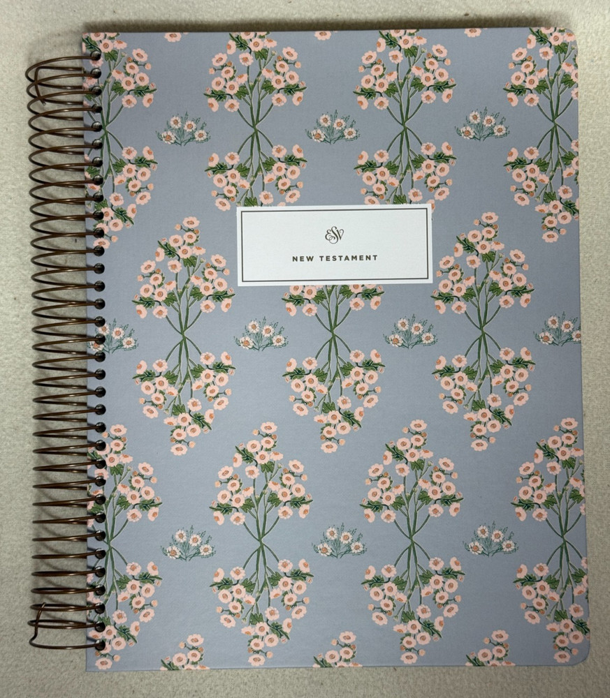 ESV Spiral-Bound Journaling Bible New Testament Hardcover Artwork Lulie Wallace