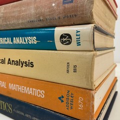 Vintage Science Math Textbooks 6 Book Lot Analytic Geometry Numerical Analysis
