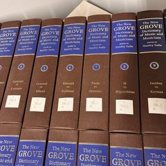 New Grove Dictionary Of Music And Musicians Stanley Sadie 20 Vol HB 1980 ExLib