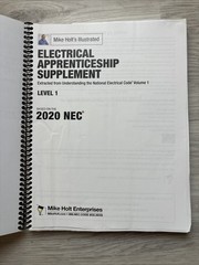 Electrical Apprenticeship Supplement – Mike Holt – NEC 2020 Level 1