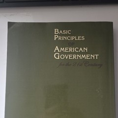 Basic Principles of American Government 21st Century HC Textbook Sanford Green