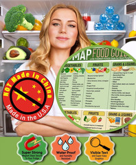 Magnetic 8.5X11 FODMAP Food Guide – Ibs-Friendly Diet Poster & Chart, Safe Foods