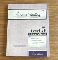 All About Learning Press All About Spelling Level 5 Teacher’s Manual Rippel
