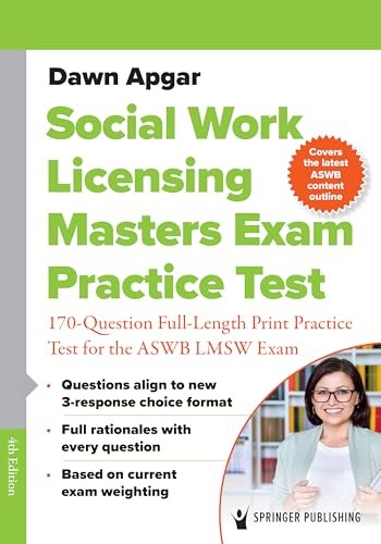 Social Work Licensing Masters Exam Practice Test by Dawn Apgar
