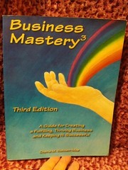BUSINESS MASTERY BY CHERIE M. SOHNEN-MOE