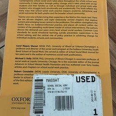 School Social Work : Practice, Policy, and Research by Carol Rippey Massat,…