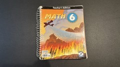BJU Press Math 6 Teacher’s Edition Third Edition Spiral w/ CD-ROM
